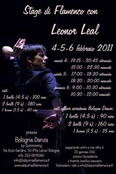 STAGE DI FLAMENCO CON LEONOR LEAL 4-5-6 FEBBRAIO 2011